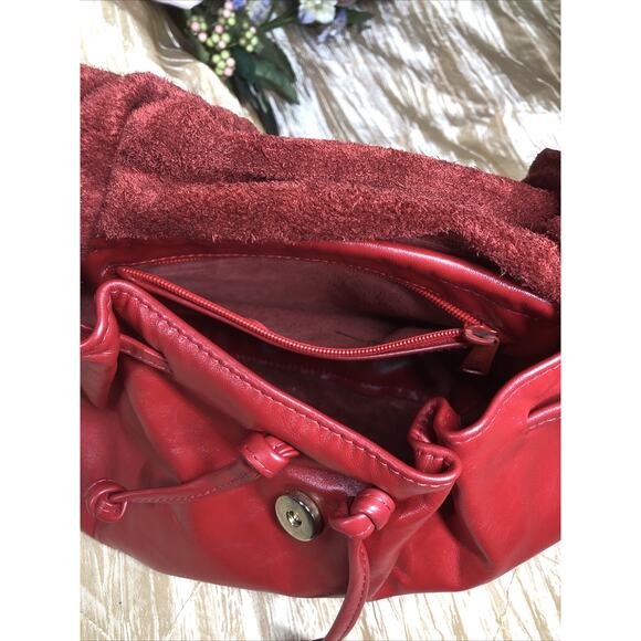 Chanta Women Fancy Red Genuine Leather Crossbody Messenger Handbag Whimsigoth - Picture 9 of 10